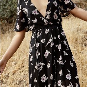 Whimsy + Row Lola Wrap Dress, Vintage Floral, Size M